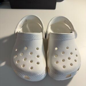 White Toddler Crocs 7c